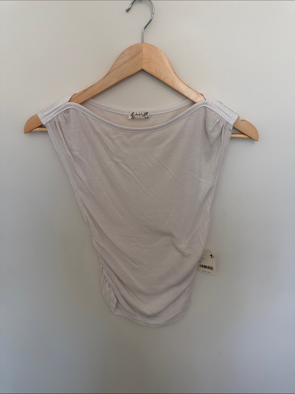 Free People Light Gray Scoop Neck Tank